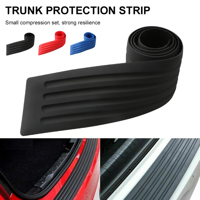 Universal Auto Auto Kofferraum Tür schutz Streifen Schweller Platte Schutz  Hecks toß stange Schutz Gummi leisten Pad Verkleidung Abdeck leiste 104*8,5  cm - AliExpress