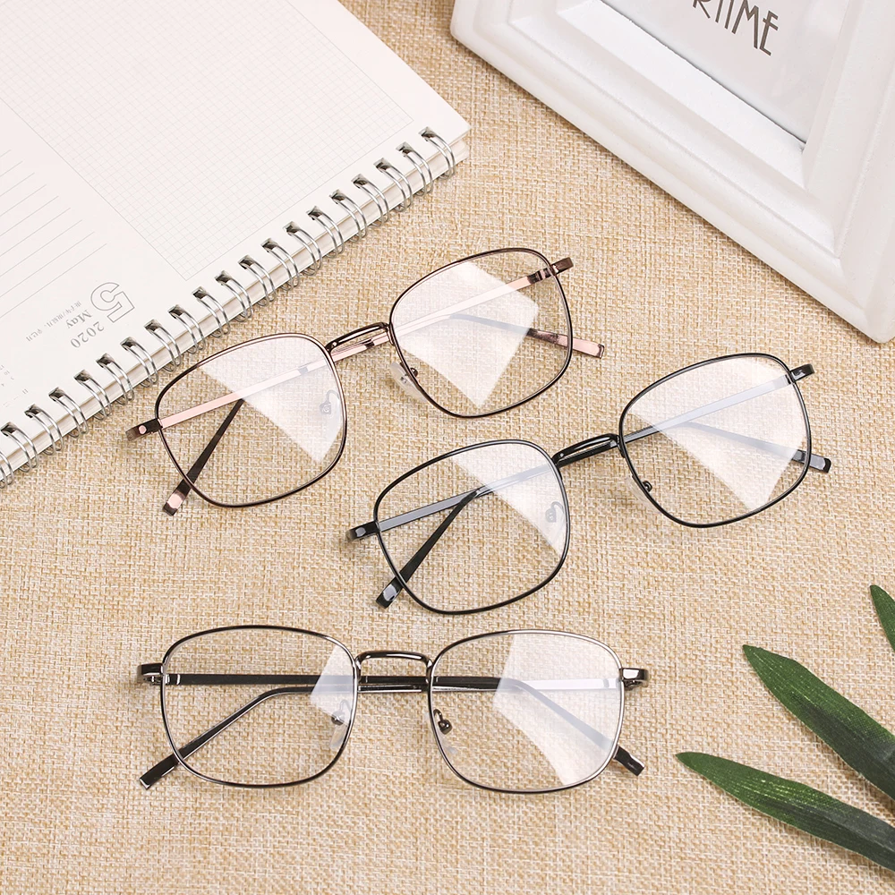 Сверхлегкие металлические очки для чтения, увеличительное стекло, большие очки, оправа для оптических очков, оправа для дальнозоркости