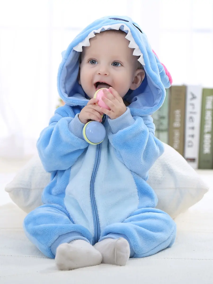 Для детей 0-4 лет, американский стиль, комбинезон с капюшоном и 3d-ушками для новорожденных мальчиков, зимний комбинезон