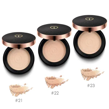 

Natural Face Powder Mineral Foundations Oil-control Brighten Concealer Whitening Make Up Pressed Powder With Puff