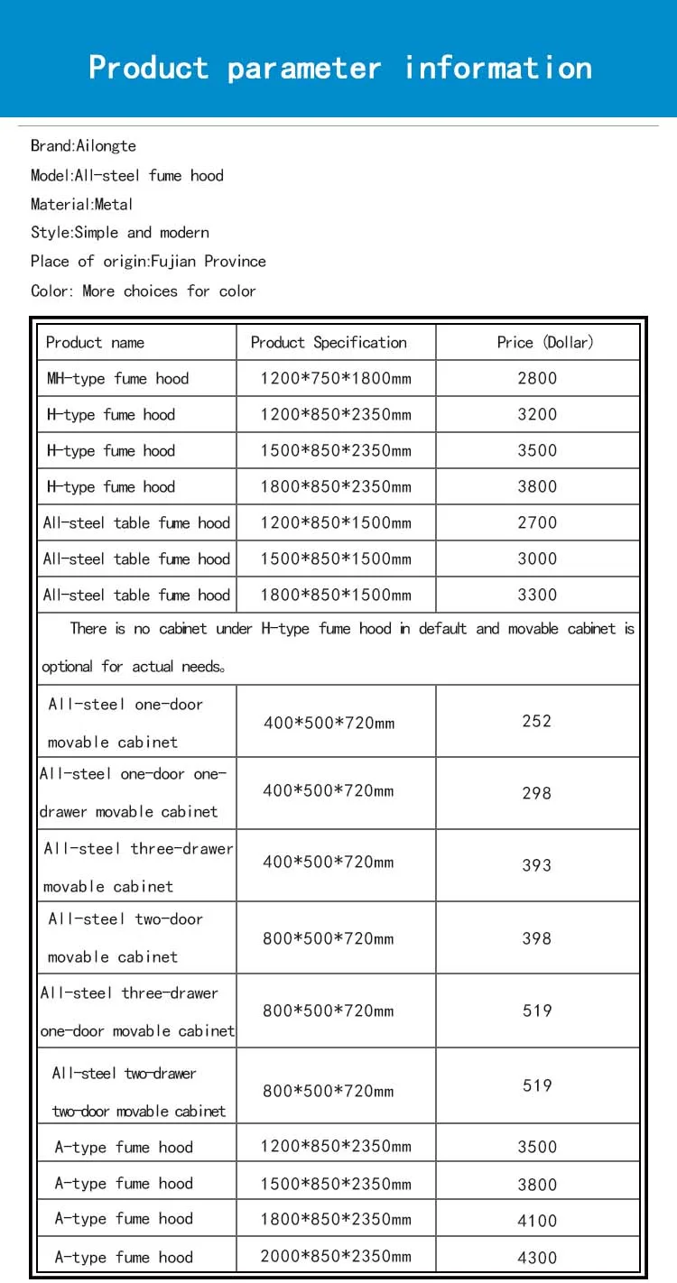 Ailongte лабораторный вытяжной шкаф Вытяжной Шкаф вытяжной шкаф полностью стальной Вытяжной Шкаф вытяжной шкаф