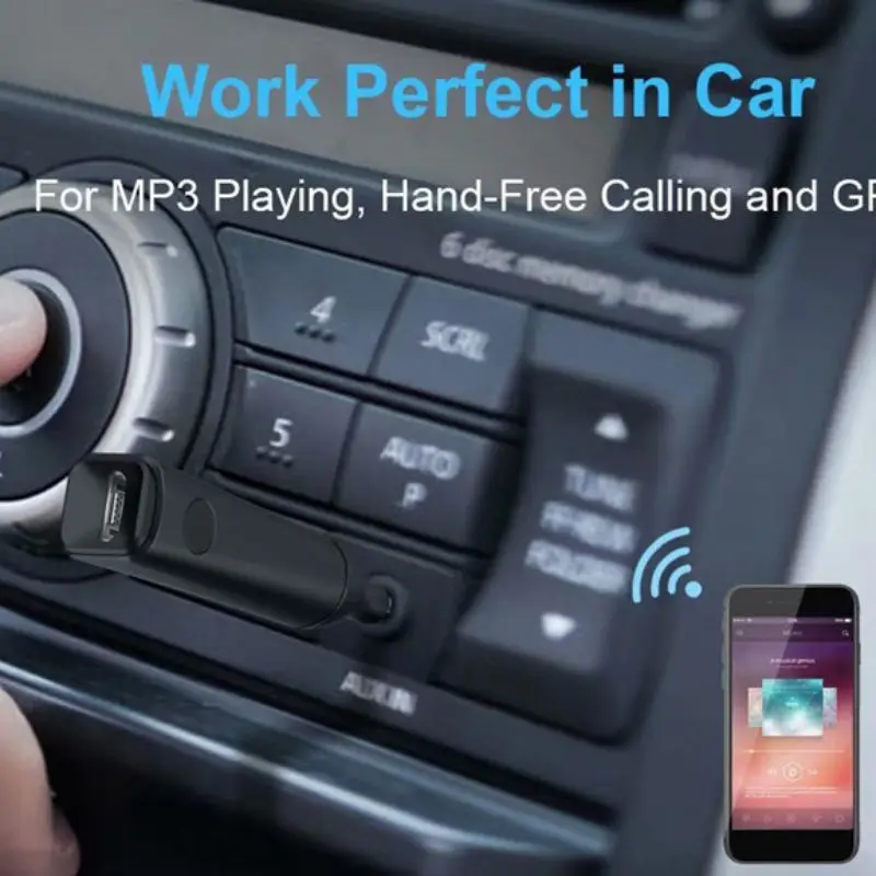 Bluetooth 5,0 стерео аудио адаптер 3,5 мм 2,5 мм A2DP Hands Free музыкальный приемник для автомобиля музыкальные наушники ресивер для автомобиля