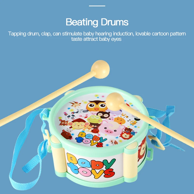 6 шт./компл. музыкальные игрушки звуковые барабан Трубач игрушка музыка ударный