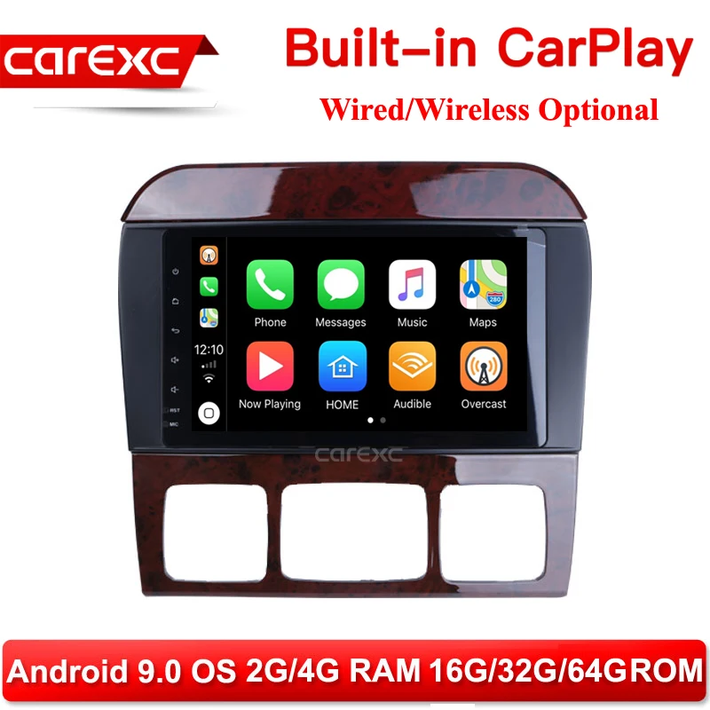 8-дюймовый автомобильный радиоприемник CarExc Android 9 0 мультимедийный плеер GPS CarPlay