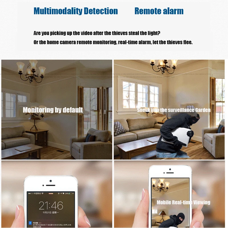 Wireless Smart WiFi Camera Home Security IP Camera WI-FI Audio Record Surveillance Baby Monitor HD Mini CCTV Camera