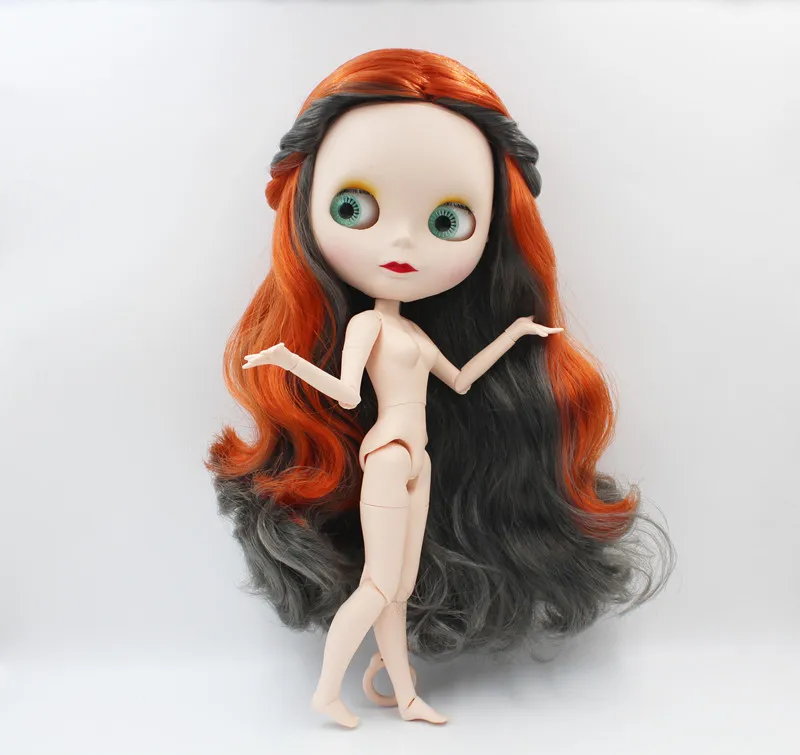 BJD шарнир RBL-875J DIY Обнаженная кукла Blyth подарок на день рождения для девочки 4 цвета большие глаза куклы с красивыми волосами милая игрушка