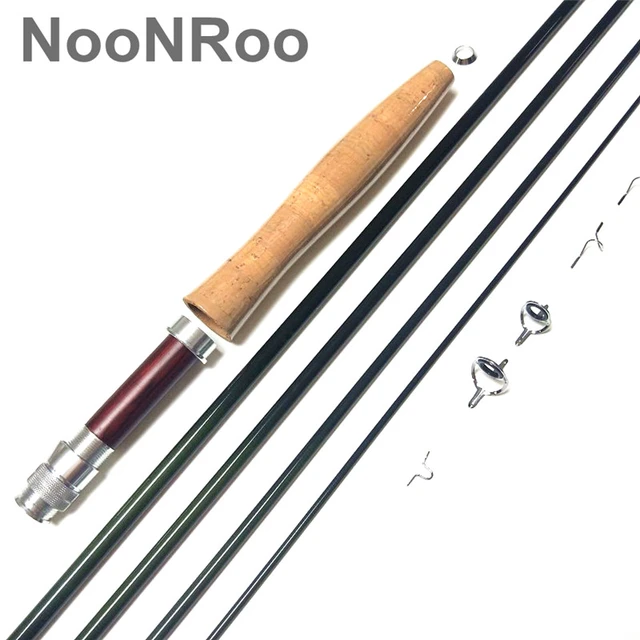 NooNRoo-DIY Fly Rod Combo Kit, Fast Action Fly Blank, A Grade Cork