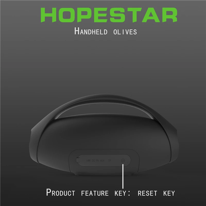 HOPESTAR H31 тяжелый бас огромная мощность 32 Вт Bluetooth динамик стереозвуковая панель бас беспроводной динамик сабвуфер TF USB портативный