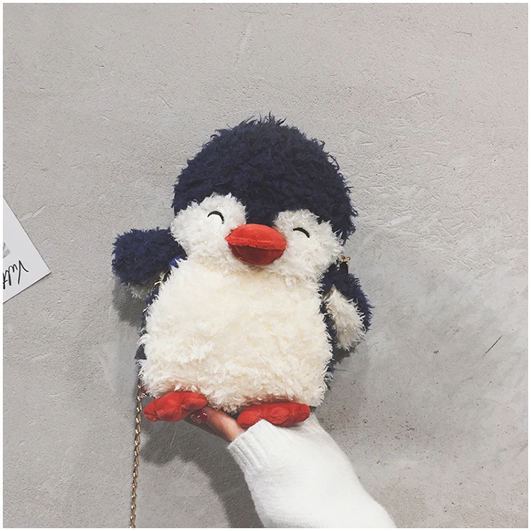 Cute Cartoon Penguin Plush Toys Stuffed Animal Penguin Backpack Bag Purse bags Gifts for Girlfriend Children Women Accessories - Цвет: style 1