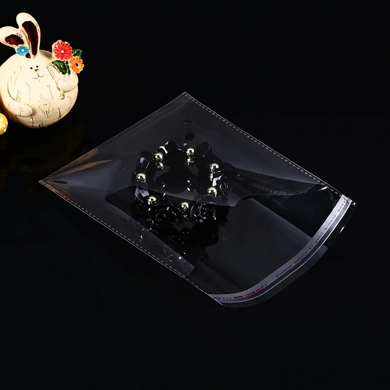 Cellophane Bags 100pcs Multiple Size Clear Self-adhesive Self Sealing Small Plastic Bags For Candy Packing Resealable