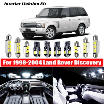 

13Pcs Ice Blue Canbus LED Lamp Car Bulbs Interior Package Kit For 1998-2004 Land Rover Discovery Map Dome Plate light
