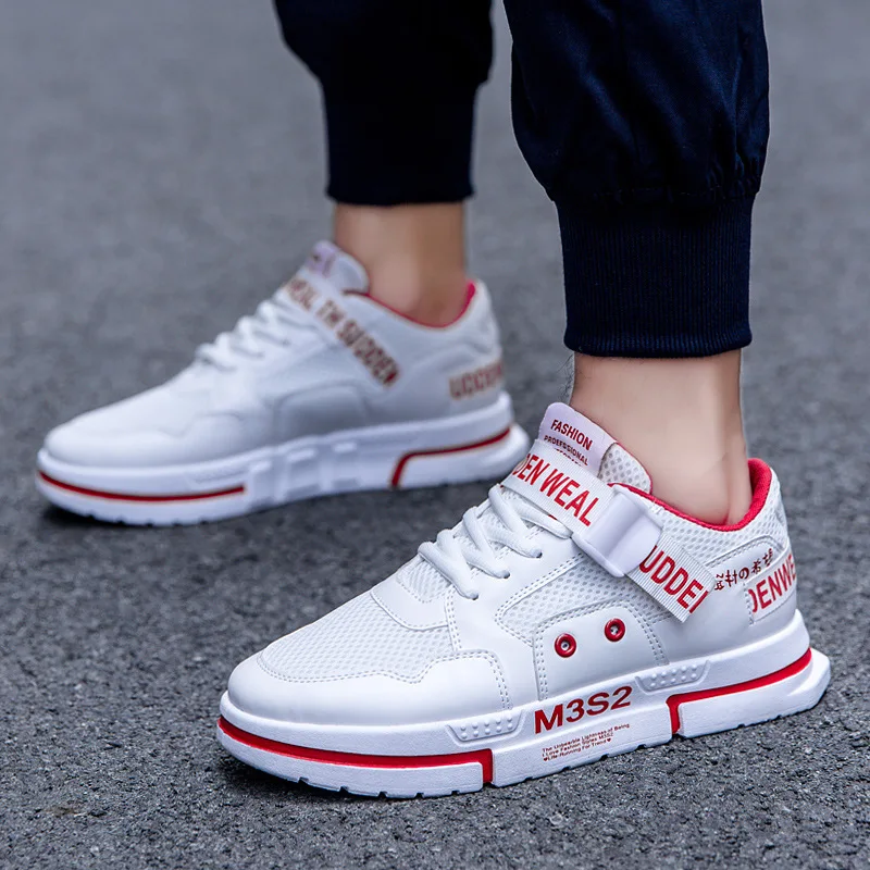 Shoes Men Sneakers Male Red White Shoes Casual Man Designer Sneaker Platform Shoe Outdoor Sports Young Boy Fashion Sneakers