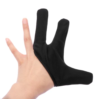 

3 Finger Heat-Resistant Barber Tools Glove Black Finger Glove Salon Styling Tools For Hair Straightening Curling Hairdressing