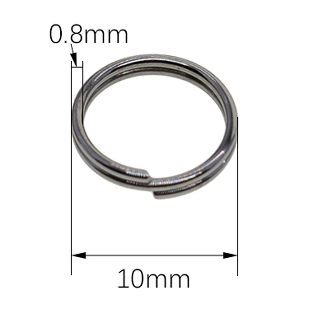 500 Pcs Durable Jump Ring Stainless Steel Round Split Ring Key Rings - Perfect For Connecting Clasps Charms Links