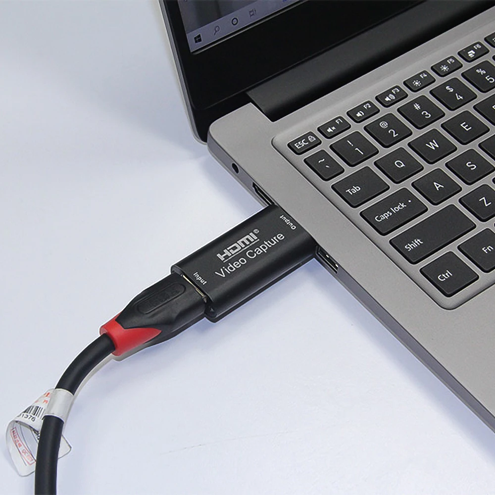video capture card 4K 1080P HDTV-compatible To USB 2.0 Video Capture Card Game Recording Box for Computer Youtube OBS Etc. Live Streaming Broadcast