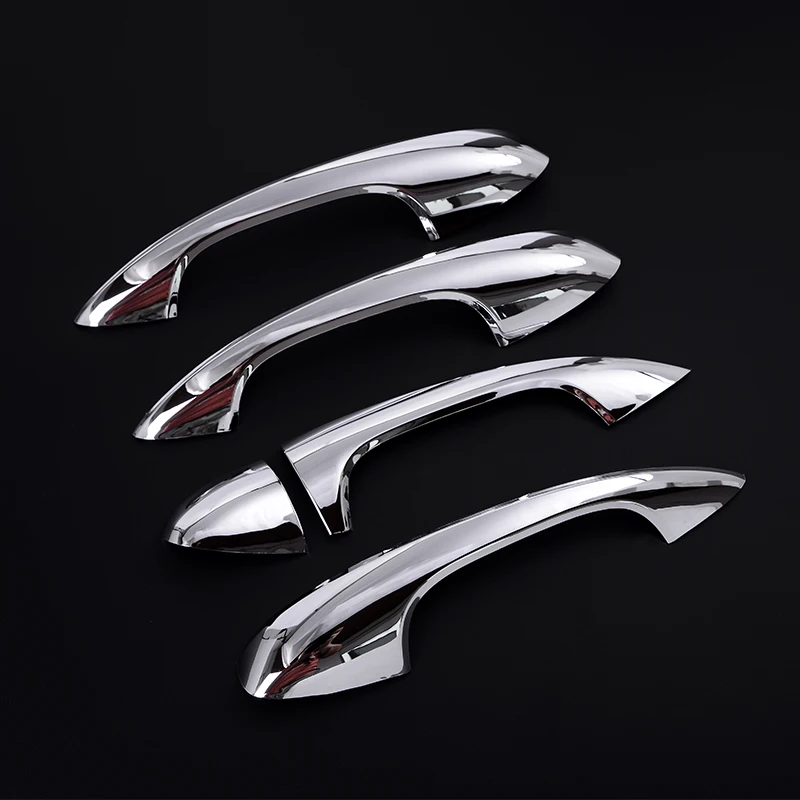 Car Door Handle Trim 4 шт. яркое серебряное карбоновое волокно ABS крышка для двери автомобиля Накладка для Mercedes Benz B класс W247 200 автомобильные аксессуары - Цвет: Car Door Handle Trim