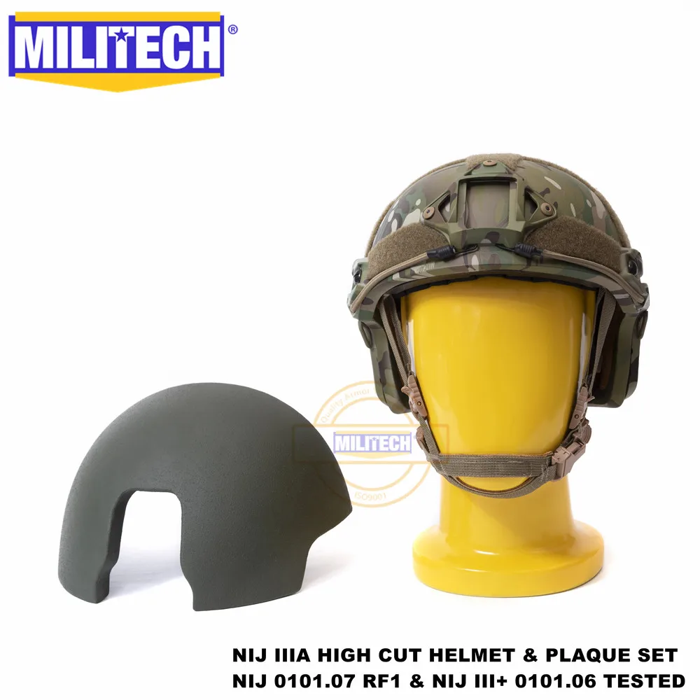 ISO сертифицированный MILITECH NIJ III+ Быстрый MC 2 в 1 OCC Dial Liner High XP Cut пуленепробиваемый арамидный баллистический шлем NIJ 0101,07 RF1 - Цвет: MC XL-XXL