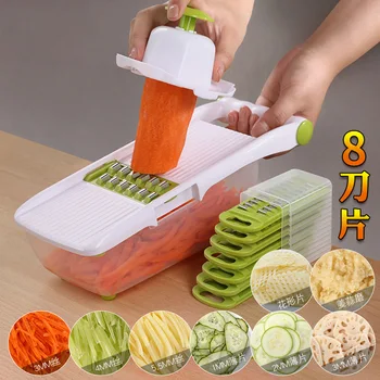 

Cutting up Vegetables Artifact Chopper Cutting up Potato Shredded Vegetables Sliced Radish Cucumber Grater Kitchen Tools