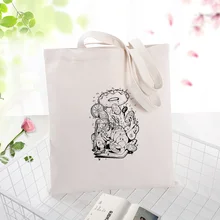 Italy Canvas Tote Bag Handbag Daily Use Text DIY Custom Print Logo Eco Reusable Recycle Shopping Bag