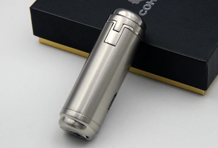 Ветрозащитная Зажигалка COHIBA в деловом стиле из нержавеющей стали 4 фонарь