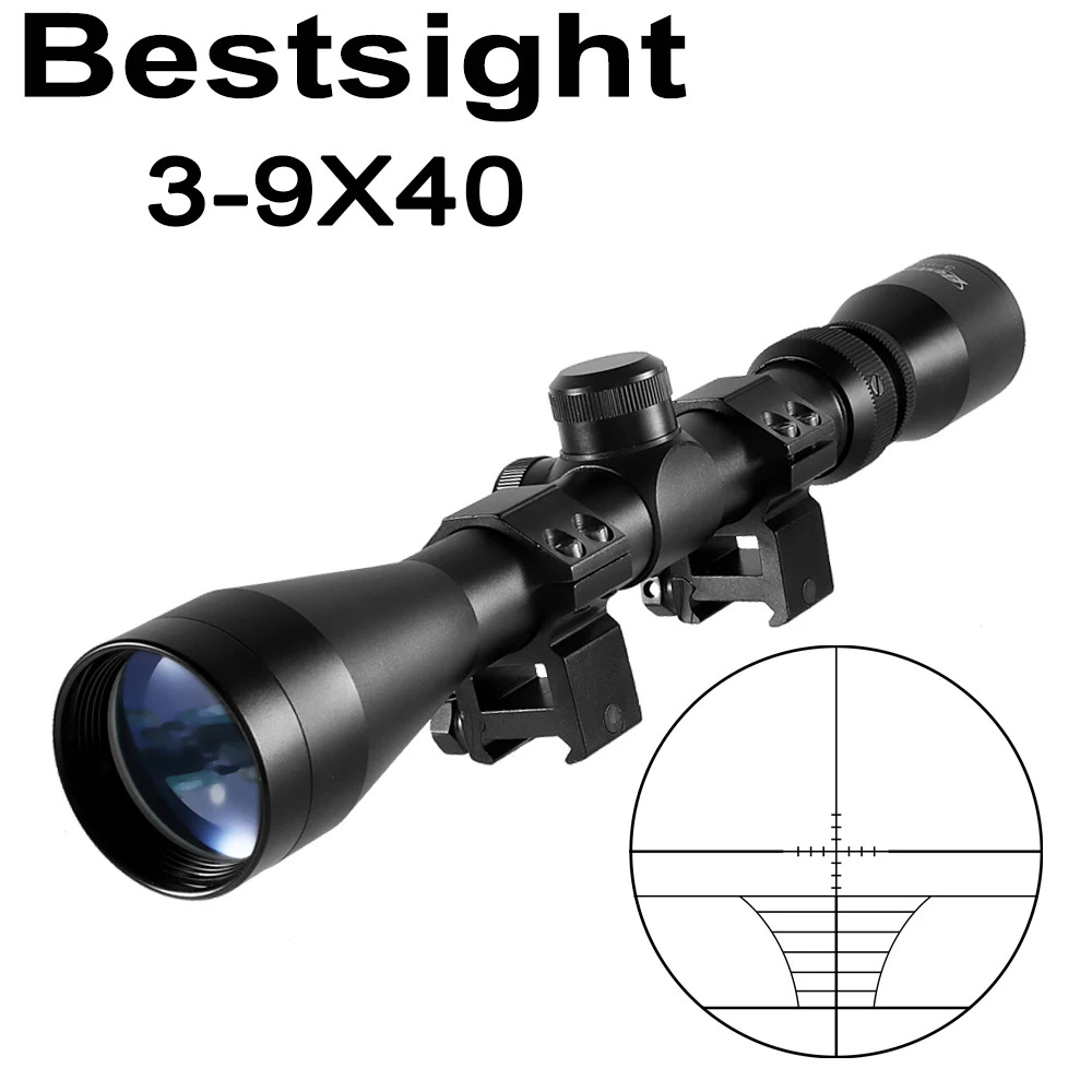 Охотничья винтовка Bestsight 3-9X40 с подсветкой Диапазон дальномера прицел для