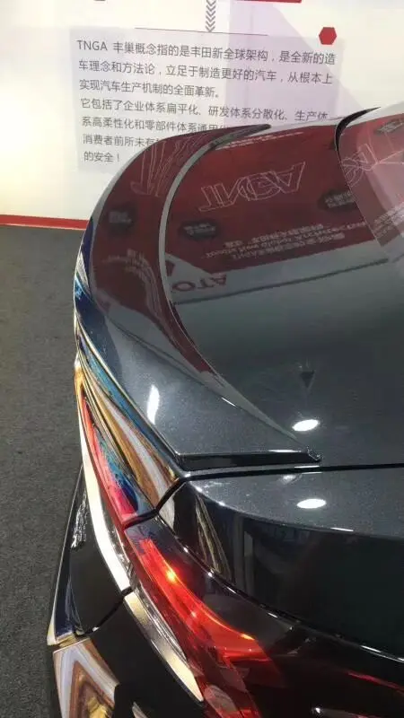 Спойлер для toyota corolla новый стиль высококачественный спойлер крыла автомобиля из