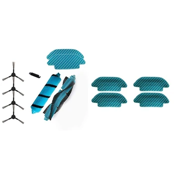 

Soft Brush Side Brush Robot er Mops Replacement with 4Pcs Robot ing Mop Cloth Replacement
