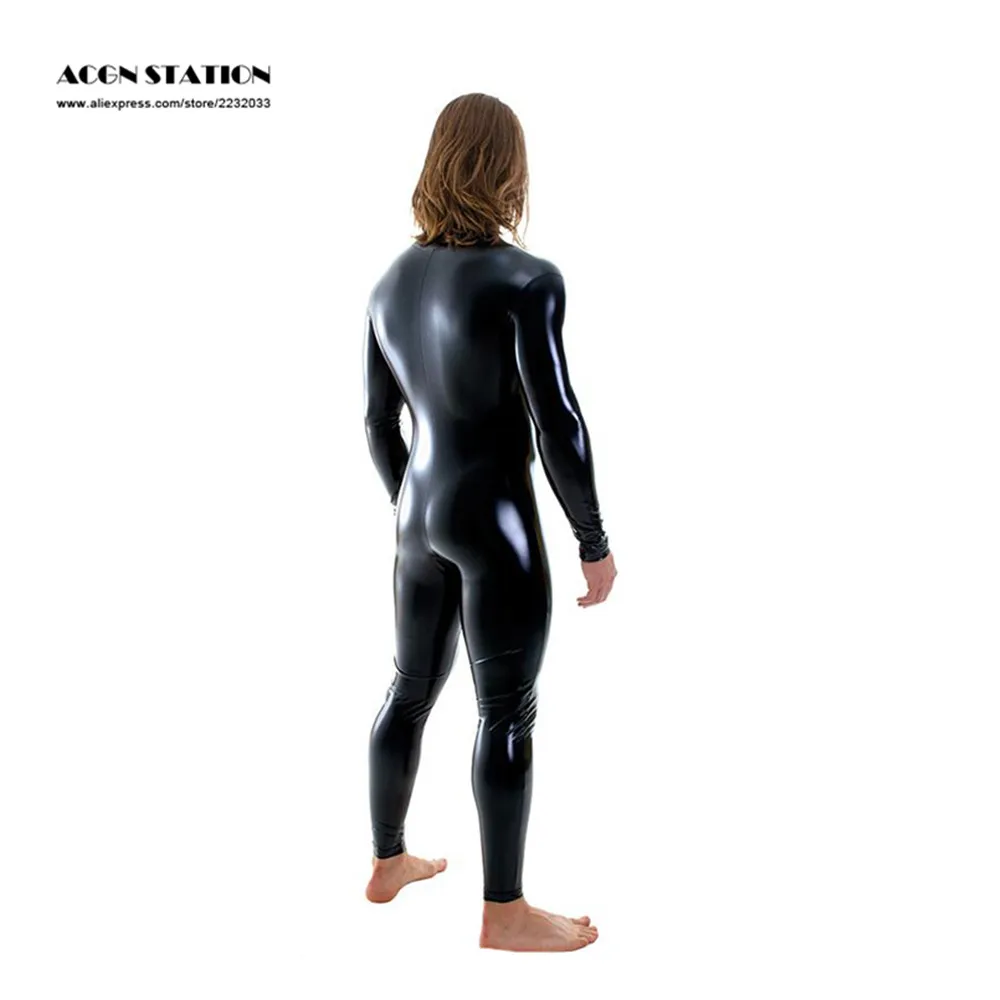 Cosplay&ware Customize Exotic Zentai Suit Womens Unitard Turtleneck Catsuits Metallic Footed Zipper Bodysuit Dancewear Hoodless -Zentai shop online H2153ff2b359c4153a6b172a3a5e59e109.jpg