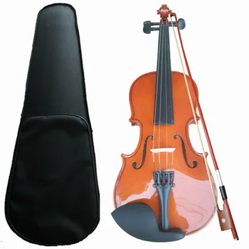 

high quality hand-made violin beginners playing violin solid wood bright violin playing musical instrument