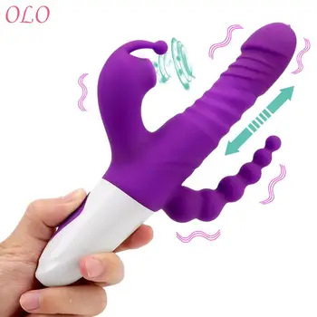 Tongue Licking Vibrator G-spot Massage Sex Toy for Women 3 Modes Telescopic Dildo Vagina Clit Sucker Anal Beads Sex Shop 1