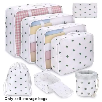

8pcs Waterproof Travel Bags Clothes Luggage Organizer Quilt Blanket Storage Bag Suitcase Pouch Packing Cube Bags