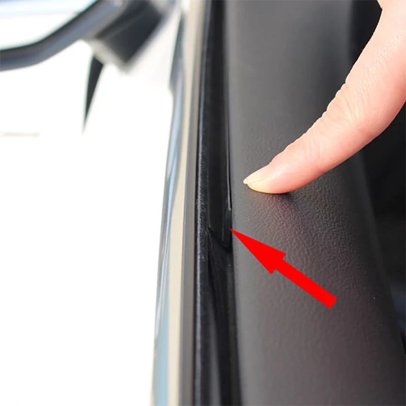 Universal DIY Auto Styling Gummi V Typ Auto Tür Fenster Glas Dichtung  Streifen Aufkleber Schallschutz Dicht Aufkleber Auto Zubehör - AliExpress