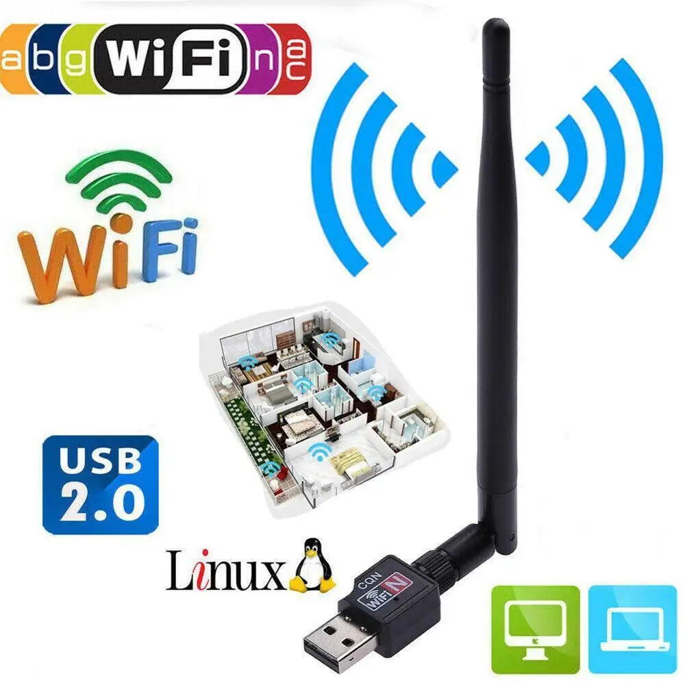 600 Мбит/с USB 2 0 Беспроводной Wi Fi роутер 802 11 N адаптер ПК сетевая карта LAN для