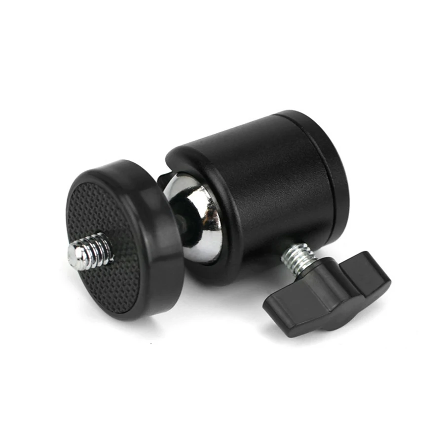 MAMEN Mini Metal Ball Head With 1/4 3/8 inch Threaded Hole 360&deg; Universal Ball Head For Tripods Cameras Phone Holder Fill Light