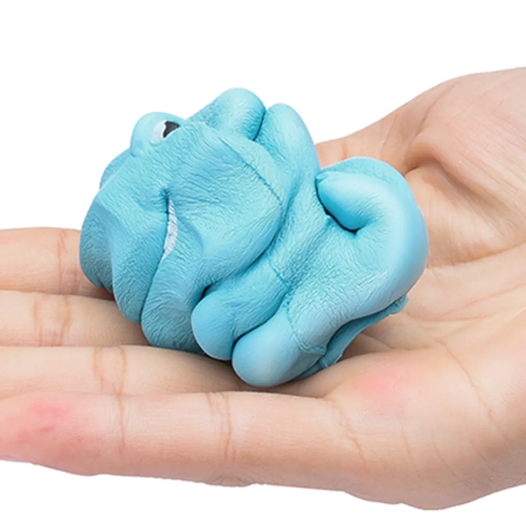 Sky Blue Dinosaur Slow Rising Squeeze Stress Reliever Toys cartoon Eliminate Antistress Finger Pets toy Cute Holiday gifts #A