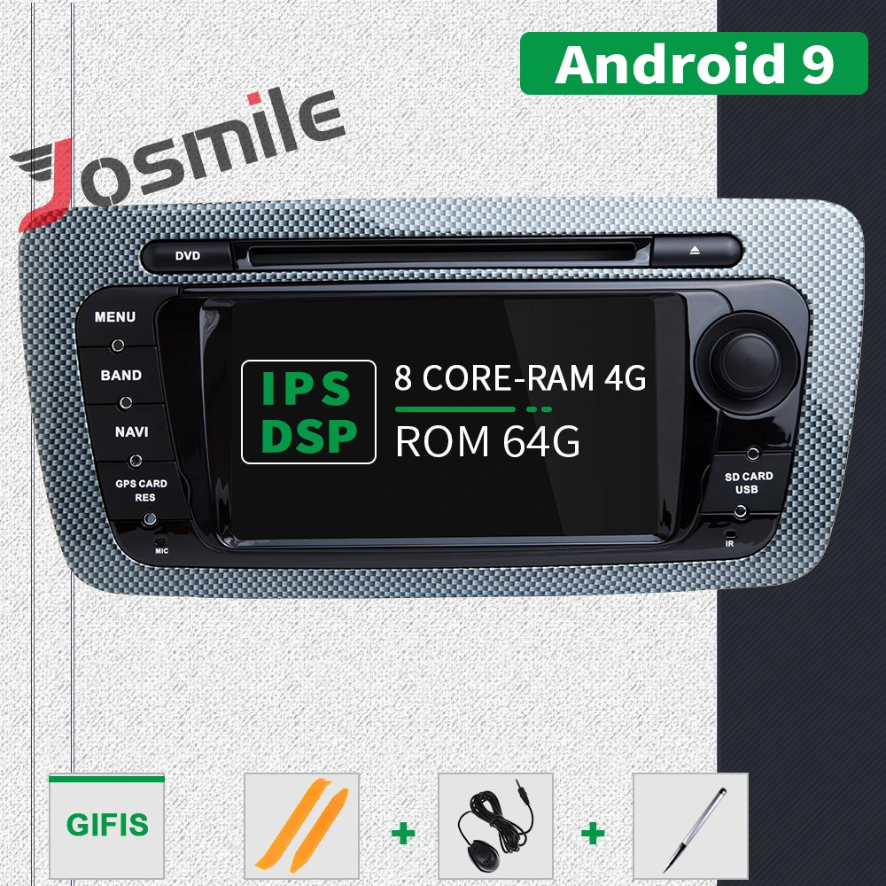

IPS DSP 64GB 2 Din Android 9.0 Car DVD Radio For Seat Ibiza 6J MK4 SportCoupe Ecomotive Cupra 2009-2013 GPS Multimedia OBD RDS