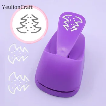 

YeulionCraft Handmade Hole Puncher Flower Printed Paper Cutter For Card Scrapbooking Machine DIY Children Toys
