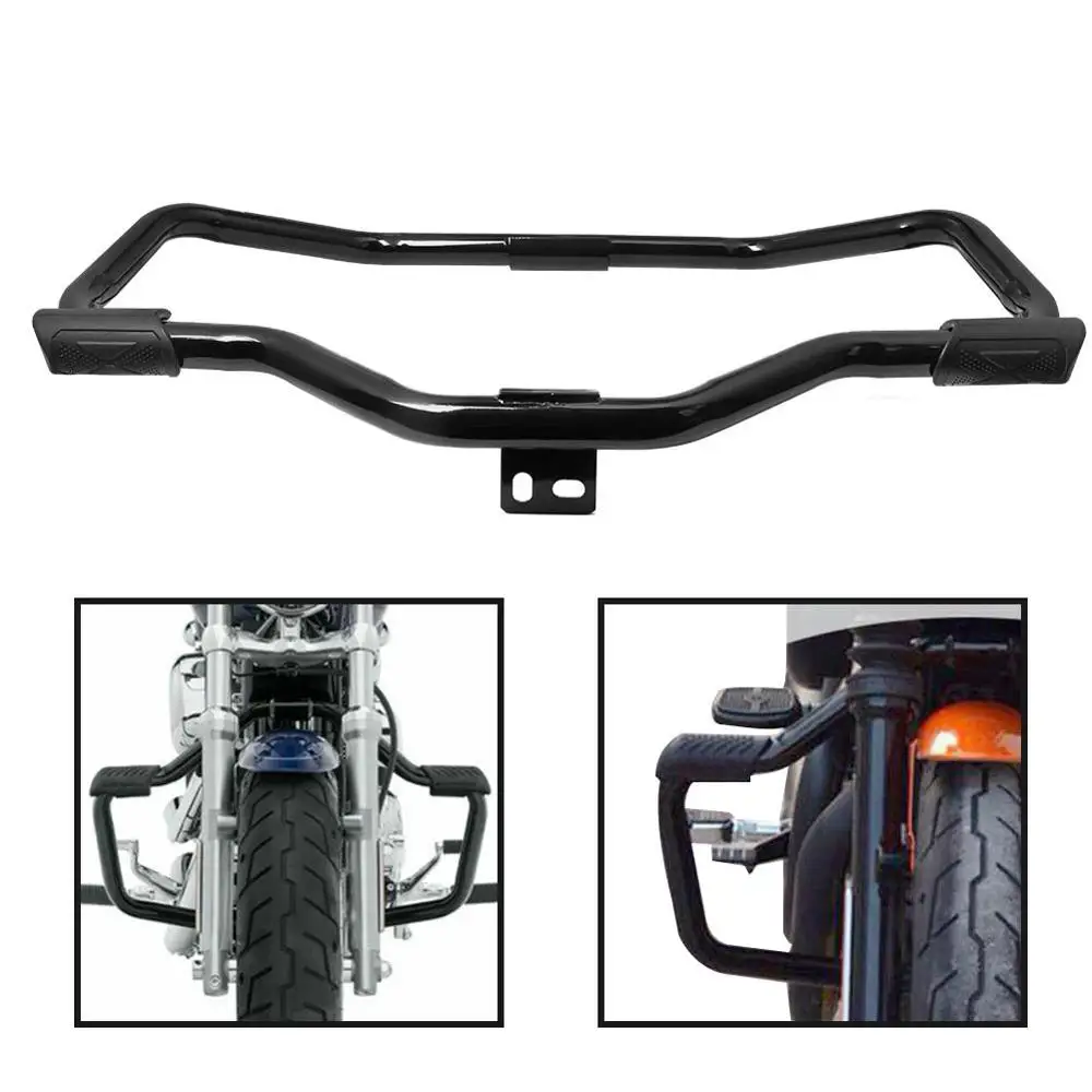 Матовый черный Передний Crash Saftey Bars защита совместима с 2005- для Harley Davidson Sportster