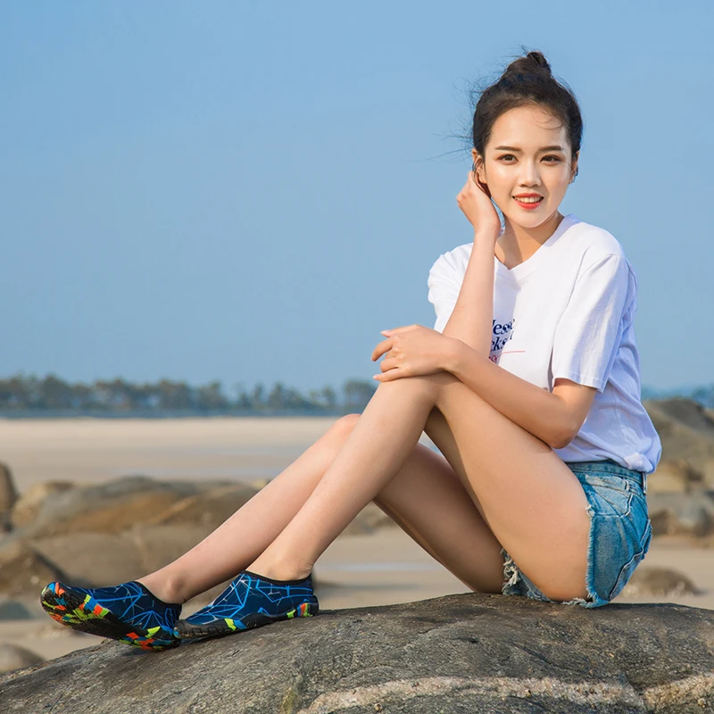 Aquashoes Женская и мужская водонепроницаемая обувь Пляжные Носки для плавания