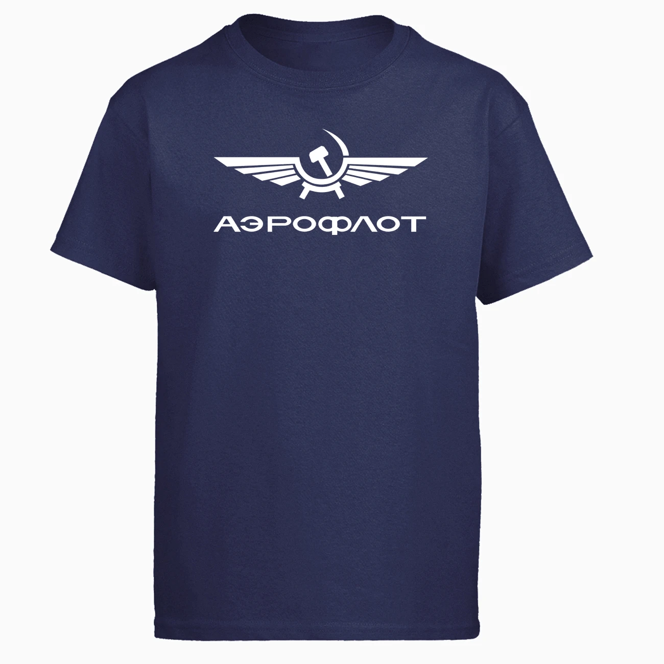 Аэрофлот CCCP Civil Aviation СССР Россия военно-воздушные силы Футболка мужская футболка футболки летние хлопковые с коротким рукавом черные белые футболки - Цвет: Dark-blue 5