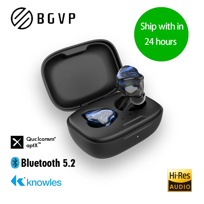 Наушники-вкладыши BGVP Q2S гибридные TWS 5 2 Hi-Fi Bluetooth спортивные бинауральные игровые с