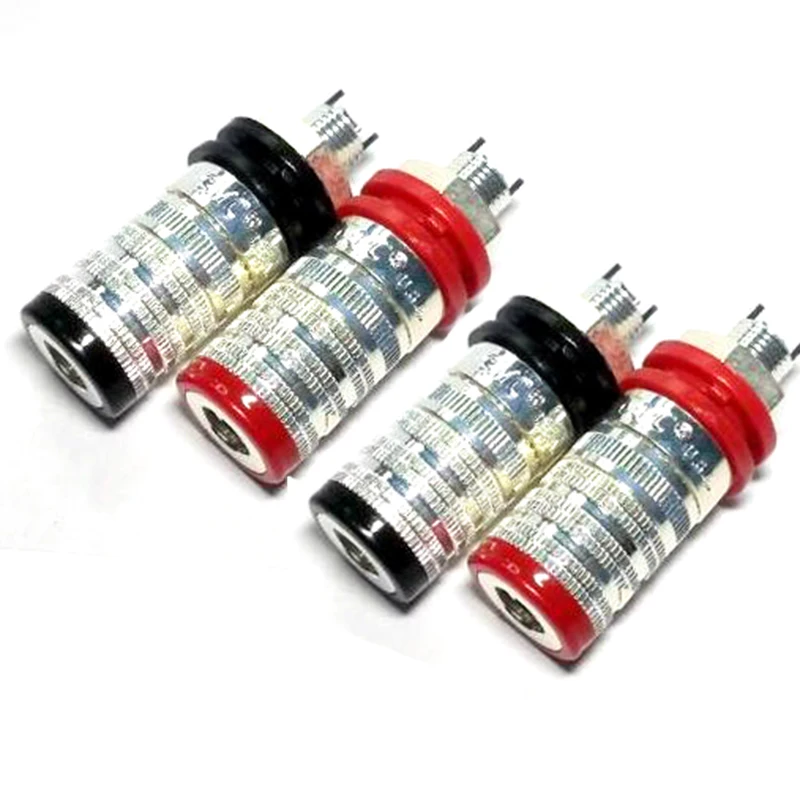 Di Alta Qualità Cmc 838S-Ag Argento Placcato Speaker Terminal Binding Post Amplificatore Hifi Cd Lettore Dvd Altoparlante Teriminal Martinetti Spina