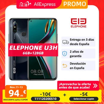 

Global Version ELEPHONE U3H Smartphone 128GB / 256GB Helio P70 6.53" FHD+ 48MP Dual CamS Android 9 Mobile Phones Wireless Charge