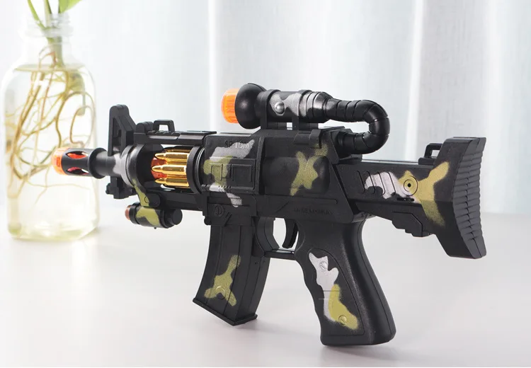 Рукава Детский Вибрационный знак светодиодный Игрушечная модель пистолета камуфляжная цветная армейская модель игрушечный стойло