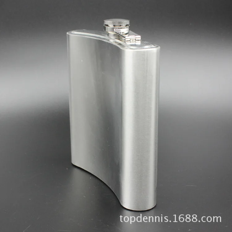 Supply Wholesale Stainless Steel Thick 2 Loaded Spirit Bottle Portable Outdoor Wine Pot 2 of Metal Wine Bottle