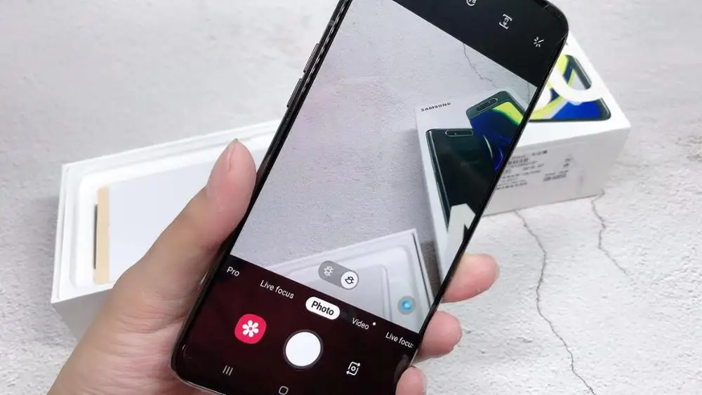 Samsung Galaxy A80 A8050 Smartphone 6.7” infinity display Snapdragon 730G Octa Core 8GB 128GB rotating camera 48MP Mobile Phone