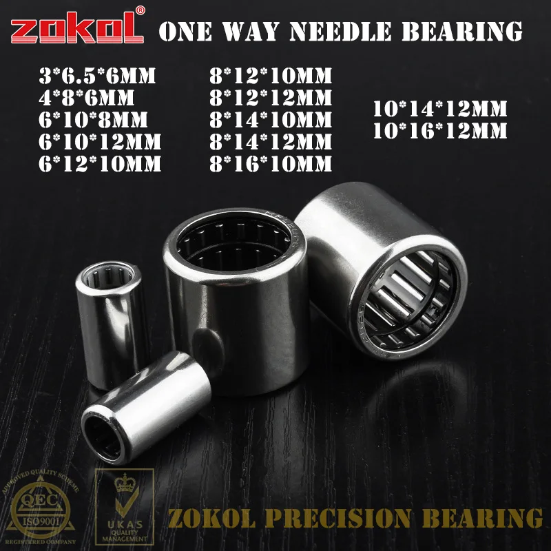 5/200Pcs/Lot HF0306/0408/0608/0612/0810/0812/1008/1012 L0615/ 0822/1022 One Way Needle Roller Bearing Drawn Cup Clutch