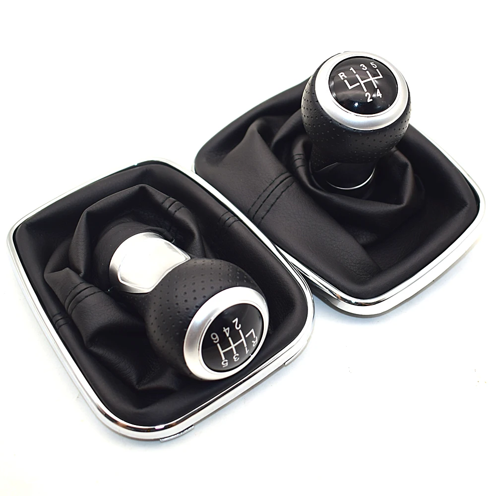 

12mm 5 / 6 Speed Car Gear Shift Knob Lever Shifter Gaitor Boot For Volkswagen VW 1999-2004 Golf 4 IV MK4 GTI R32 Bora Jetta MT