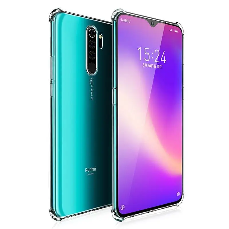 

For Xiaomi Redmi Note 8 Pro Case Cover Silicone Shockproof Redmi 7 6 Note 7 6 5 Pro Transparent Protective Xiomi mi 9t K20 case