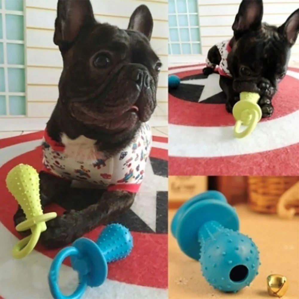Игрушки для собак жевательная игрушка для домашних животных резиновая молярная игрушка для домашних животных звучащая соска в форме сосков поезд для прорезывания зубов случайный цвет